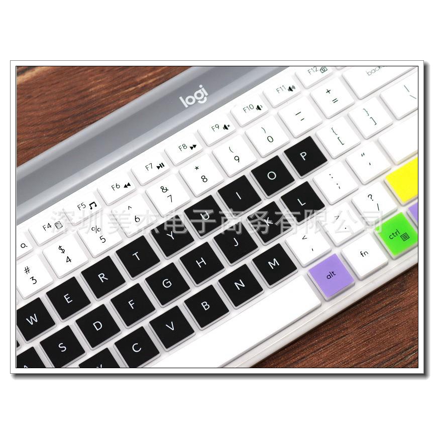 Vỏ bọc bàn phím Bluetooth không dây E.H.Logitech MK470 K580 bằng silicon chống bụi