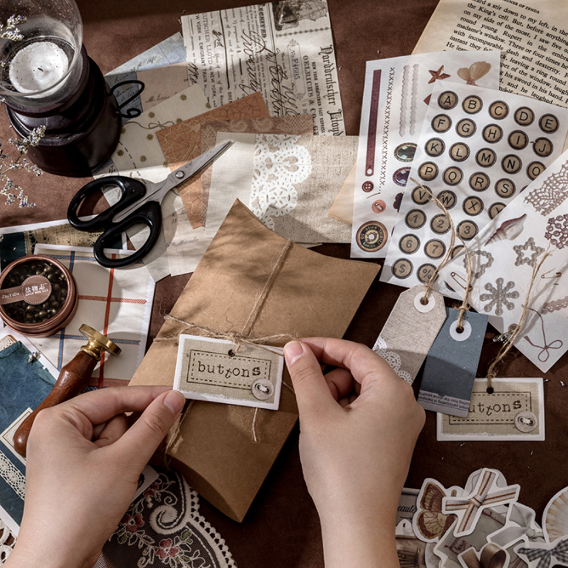 Bộ 30 Giấy Trang Trí Hình Bươm Bướm 6 Kiểu Dùng Để Trang Trí Sổ Tay