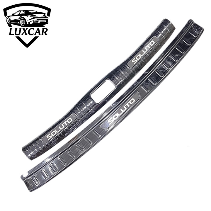 Ốp chống trầy cốp xe KIA SOLUTO - Chất liệu INOX, TITAN cao cấp LUXCAR