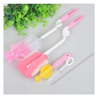 Sét 5 cọ rửa bình sữa, núm ti, cốc chén