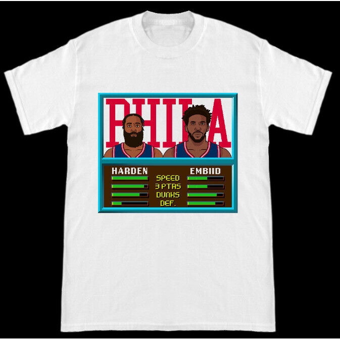 Philadelphia 76Ers Sixers Joel Embiid James Harden Nba Jam Fan