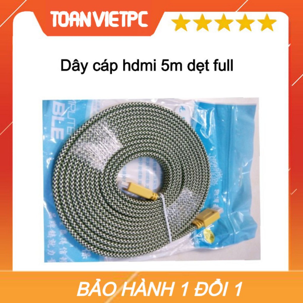 Cáp tín hiệu HDMI 5m dẹp full