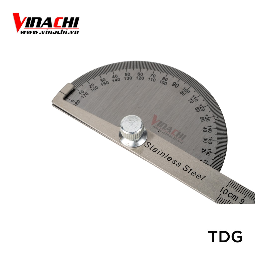 Thước Đo Góc 180º Stainless - Thước Đo Góc 180º Stainless Được Chế Tạo Từ Thép Stainless Cao Cấp