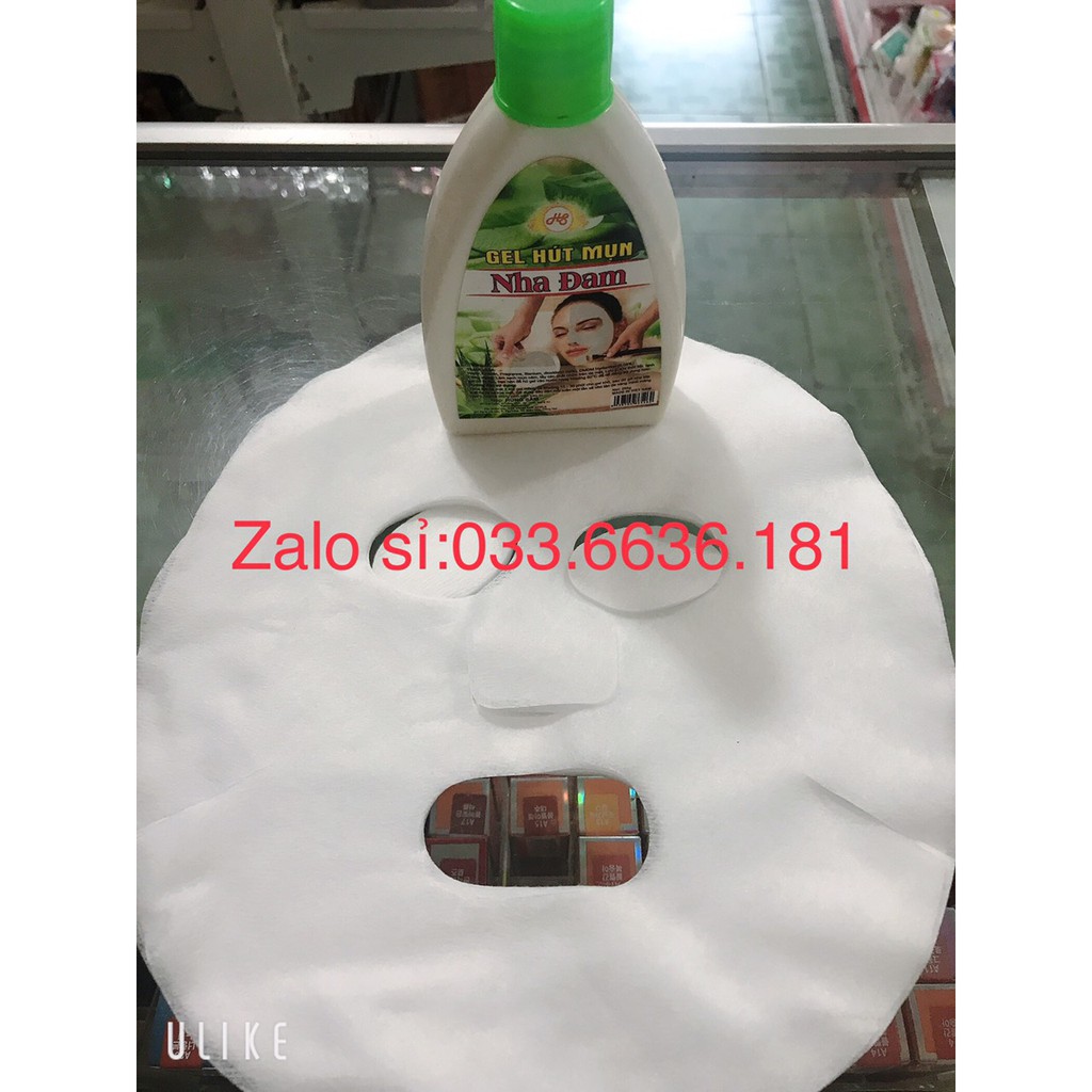 GEL HÚT MỤN NHA ĐAM chai 200g + 10 miếng mặt nạ giấy