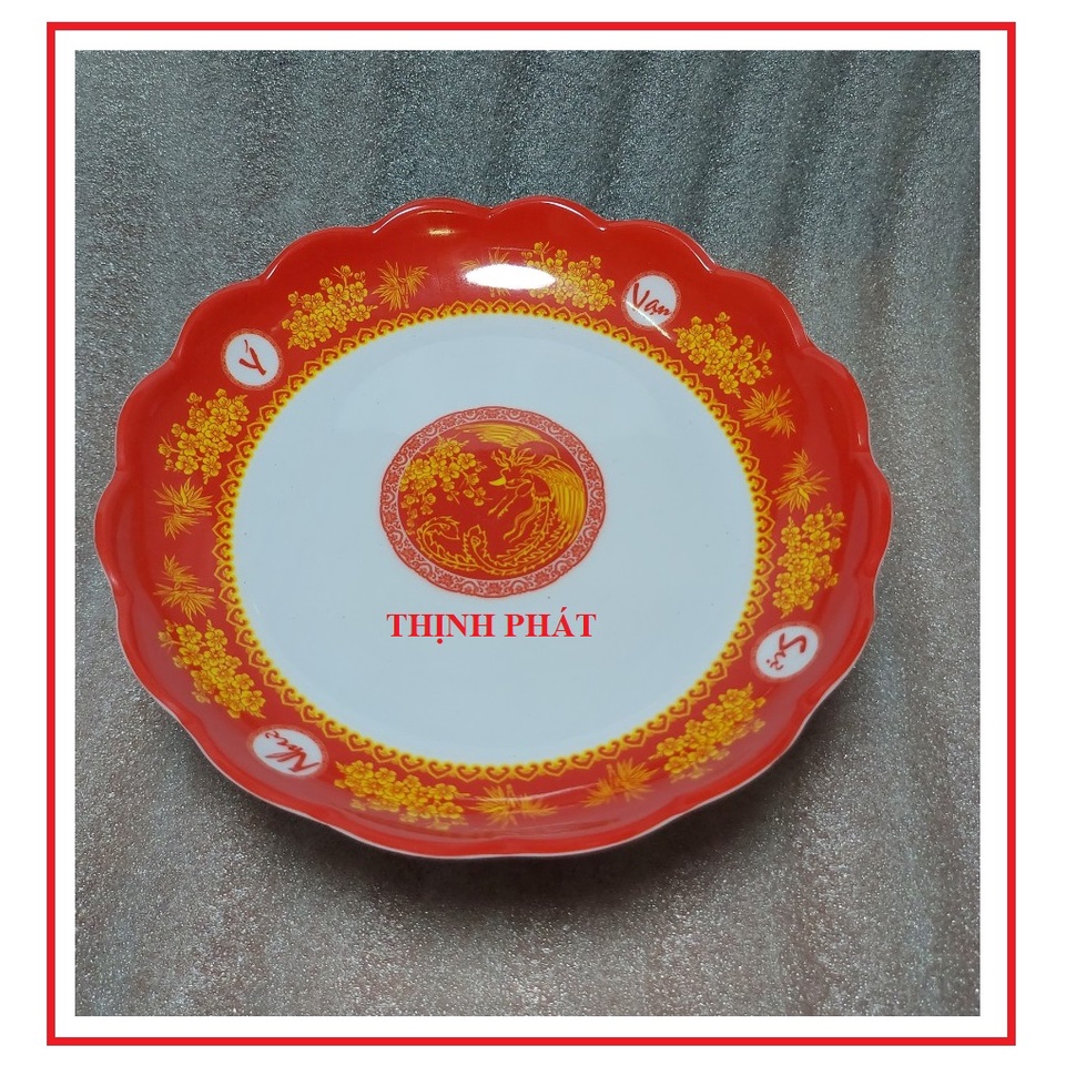 Dĩa chưng trái cây - chò chưng ngũ quả nhựa melamine đủ size - GIAO MÀU NGẪU NHIÊN