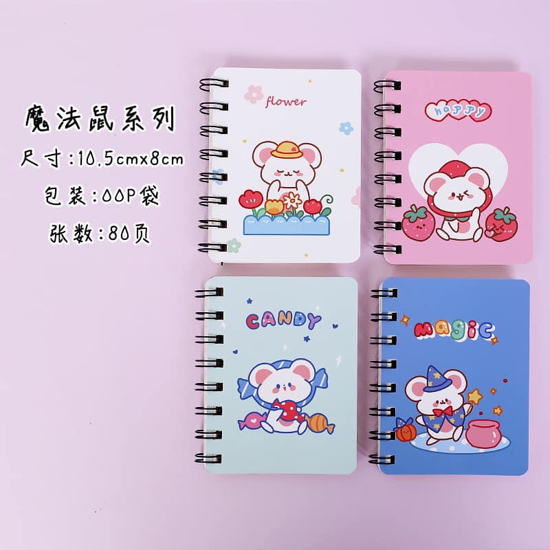 [Sale sốc] Sổ lò xo A7-Sổ 80 trang- Bobu shop-Giao hình ngẫu nhiên