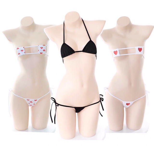 Bộ hai mảnh trái tim Loli dễ thương (Ảnh thật) | BigBuy360 - bigbuy360.vn