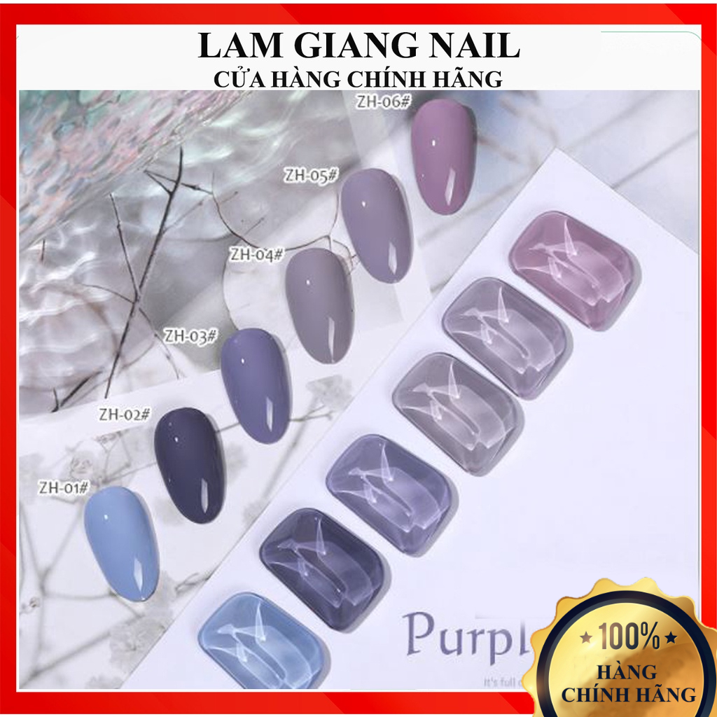 Sơn gel AS chọn lẻ chai 6 màu tím khói ZH