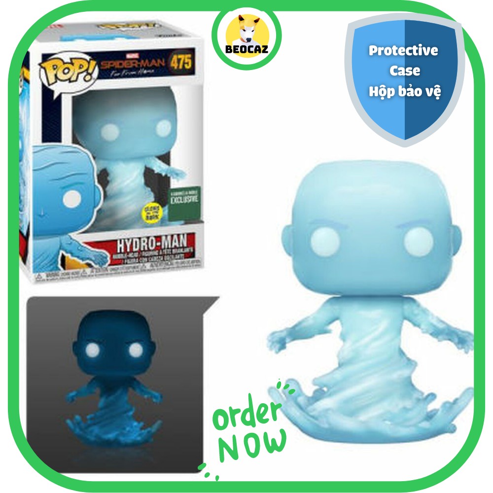 [Ship Hỏa Tốc] [Tặng Hộp Bảo Vệ] [Chính hãng] Mô hình Funko Pop nhân vật Hidro Man Người nhện xa nhà Spider Man No.475