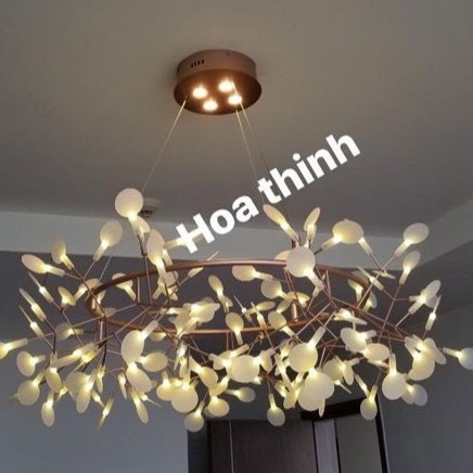 Đèn thả Hera chùm lá trang trí, Đèn LED thả trần đẹp, TT16