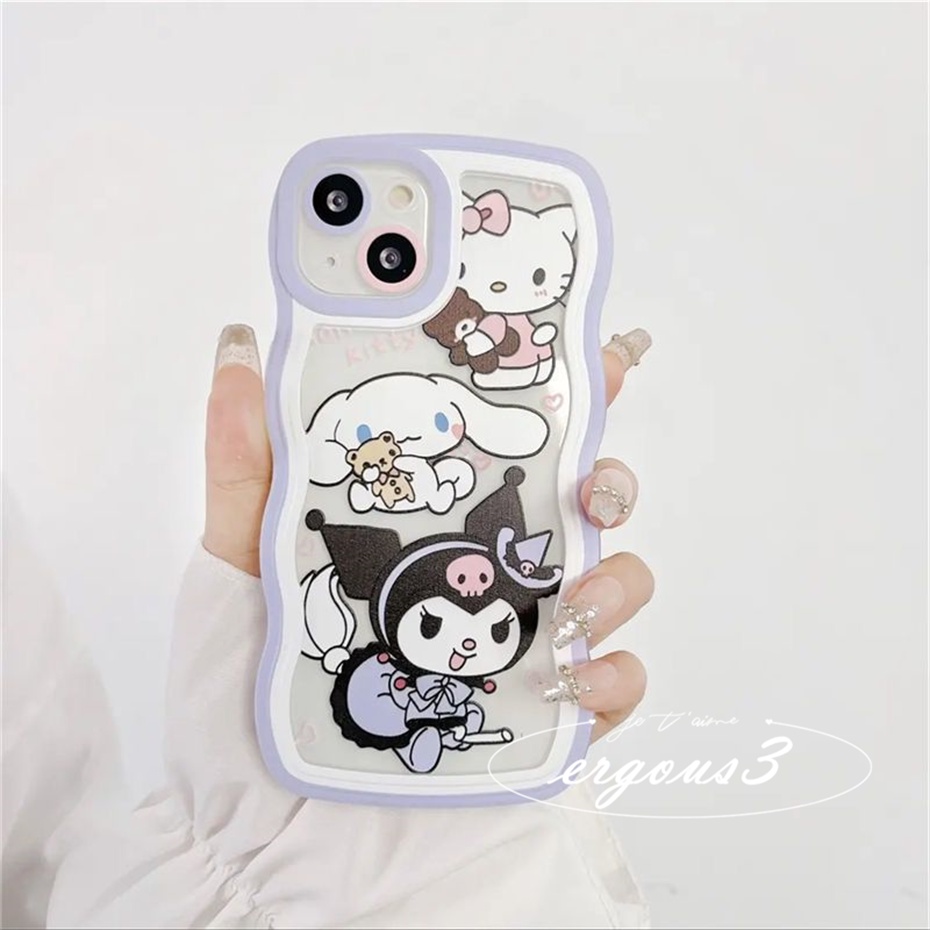Ốp Điện Thoại Họa Tiết Hoạt Hình Kuromi Dễ Thương Cho Case Compatible For iPhone 14 13 12 11 Pro Max 7 8 Plus X Xr Xs Max SE2020
