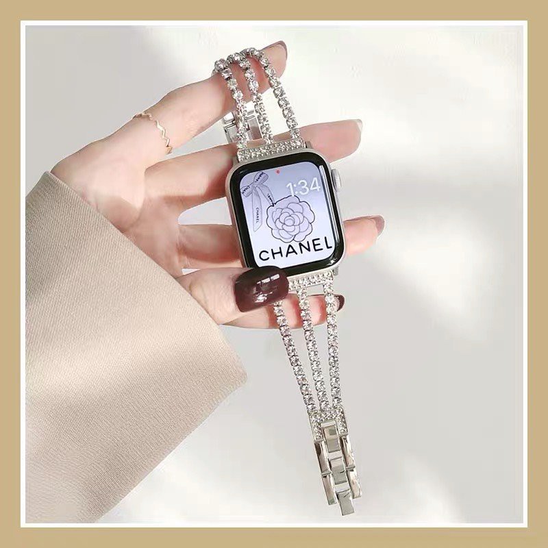 DÂY DỒNG HỒ APPLE WATCH ĐÍNH ĐÁ SANG TRỌNG SERIES 6/5/4/3/2/1 38mm/ 40mm / 40mm/ 44mm