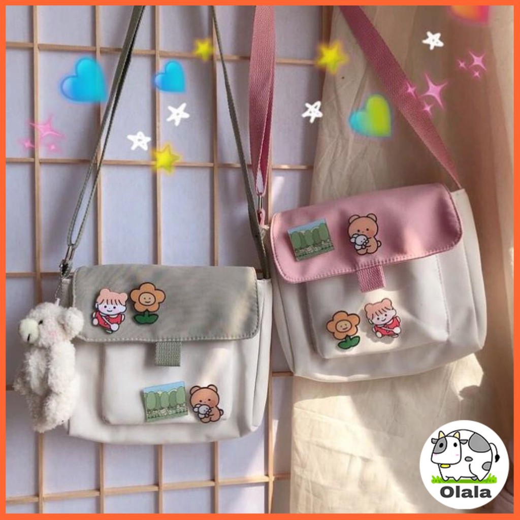 Túi Vải Đeo Chéo Đi Chơi Honey Phong Cách Nhẹ Nhàng Xinh Xắn Dành Cho Nữ | BigBuy360 - bigbuy360.vn