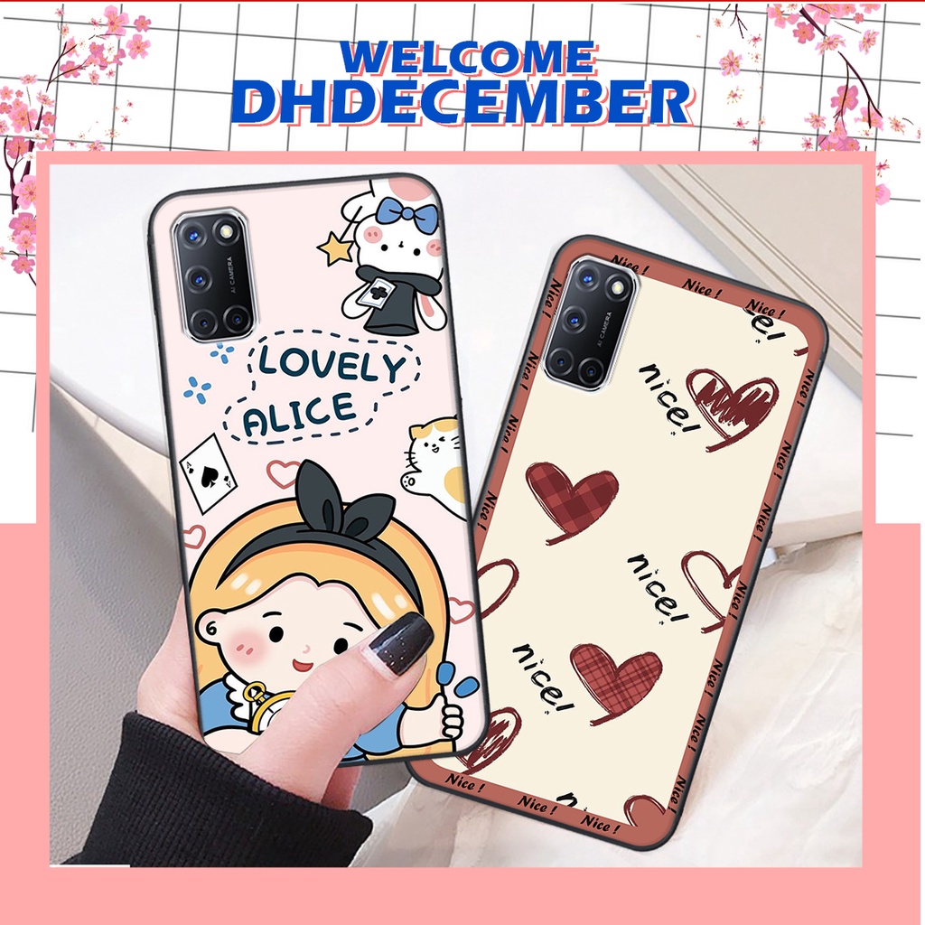 Ốp lưng Oppo A52 / A92 in hình nice ,good luck happy ốp xinh viền dẻo đẹp chất