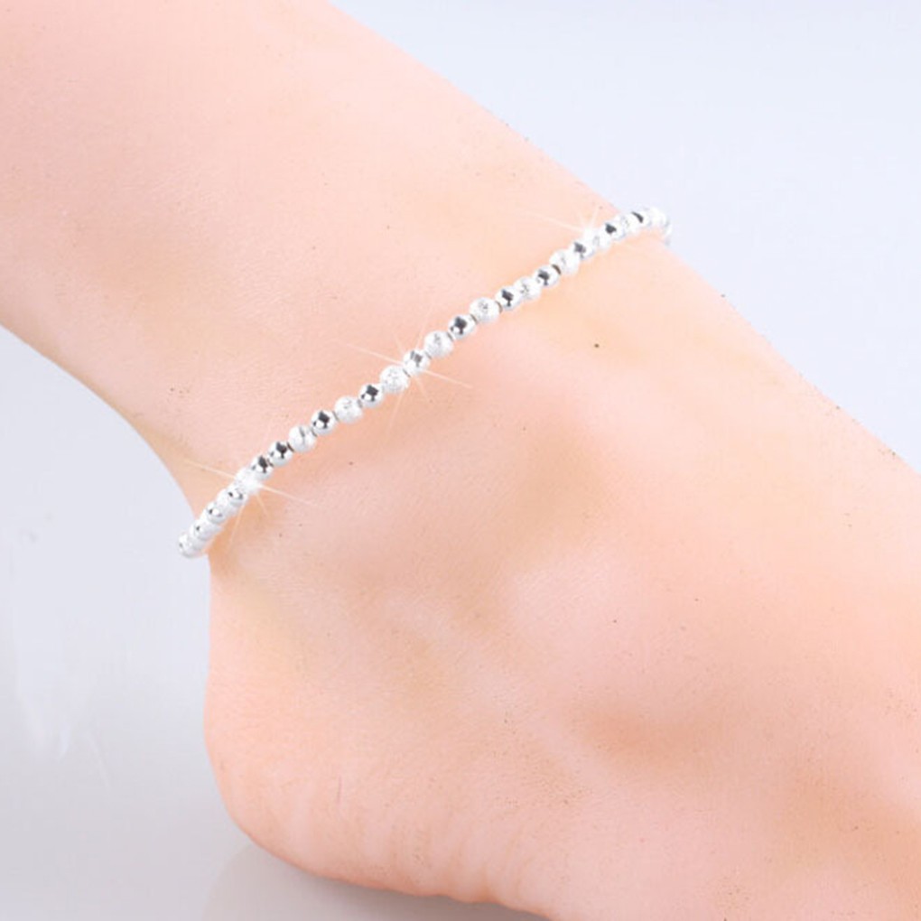Lắc đeo chân hợp kim bạc 925 kiểu đa dạng thời trang cho nữ