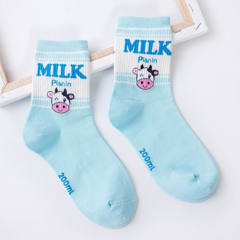 Set 5 Đôi Vớ Họa Tiết Trái Cây Dễ Thương Thời Trang