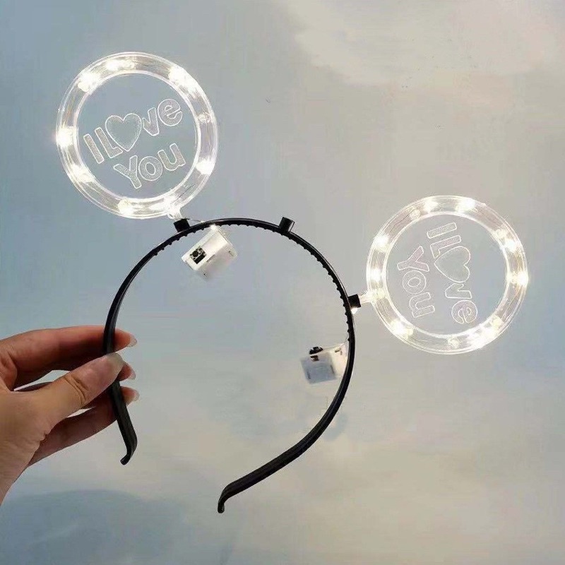 Đèn Led Đèn Đom Đóm Các Mẫu Chữ Love, Vương Miệng, I Love Y Kèm Pin 3 Chế Độ Nháy