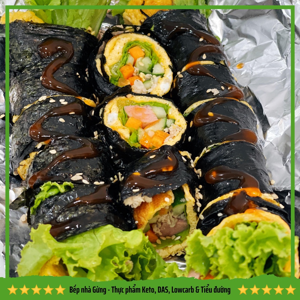 Cơm cuộn Hàn Quốc  - For Keto, DAS, Lowcarb, Eatclean & Tiểu đường