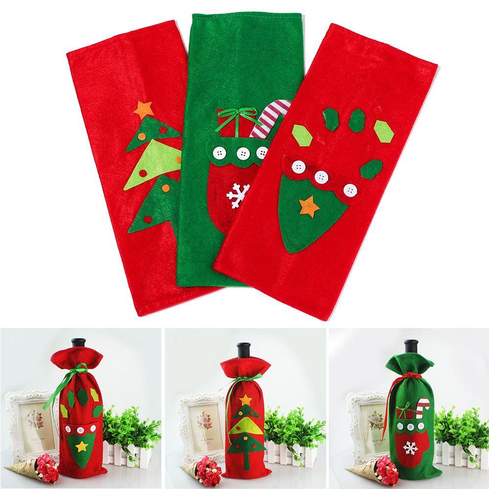 Miếng Dán Trang Trí Chai Rượu Chủ Đề Giáng Sinh