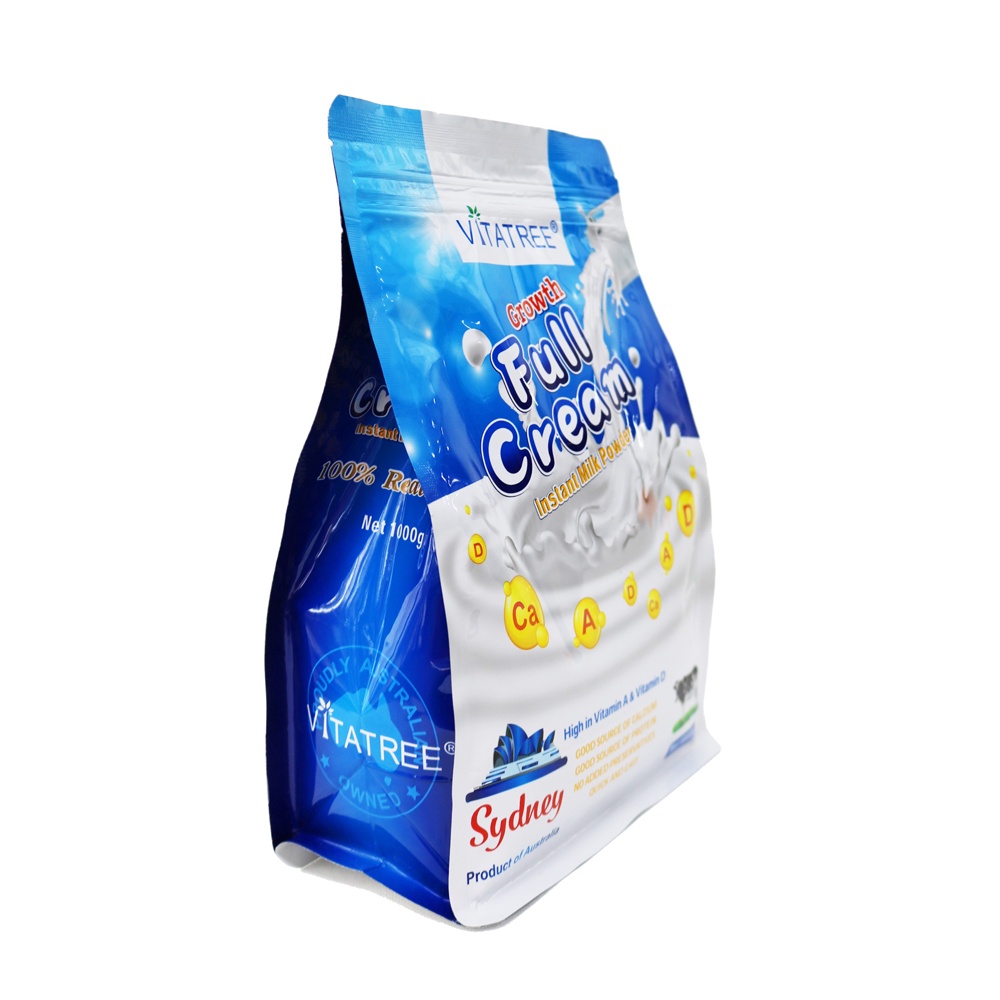 Sữa Nguyên Kem Bổ Sung Canxi D3 Protein - sữa nguyên kem vitatree Growth Full Cream VITATREE ÚC TÚI 1 KG
