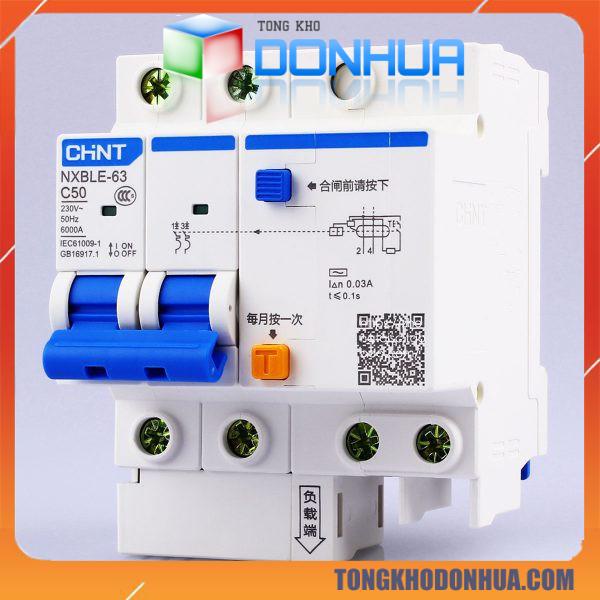 Aptomat chống giật 2P 40A CHINT