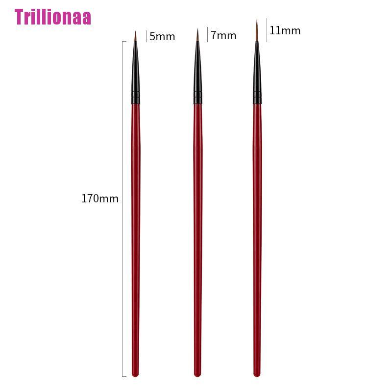 Bộ 3 Cọ Vẽ Trang Trí Móng Tay Nghệ Thuật