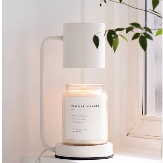 Đèn đốt nến thơm Mono hình trụ - Phong cách Hàn Quốc vừa nến Yankee size L