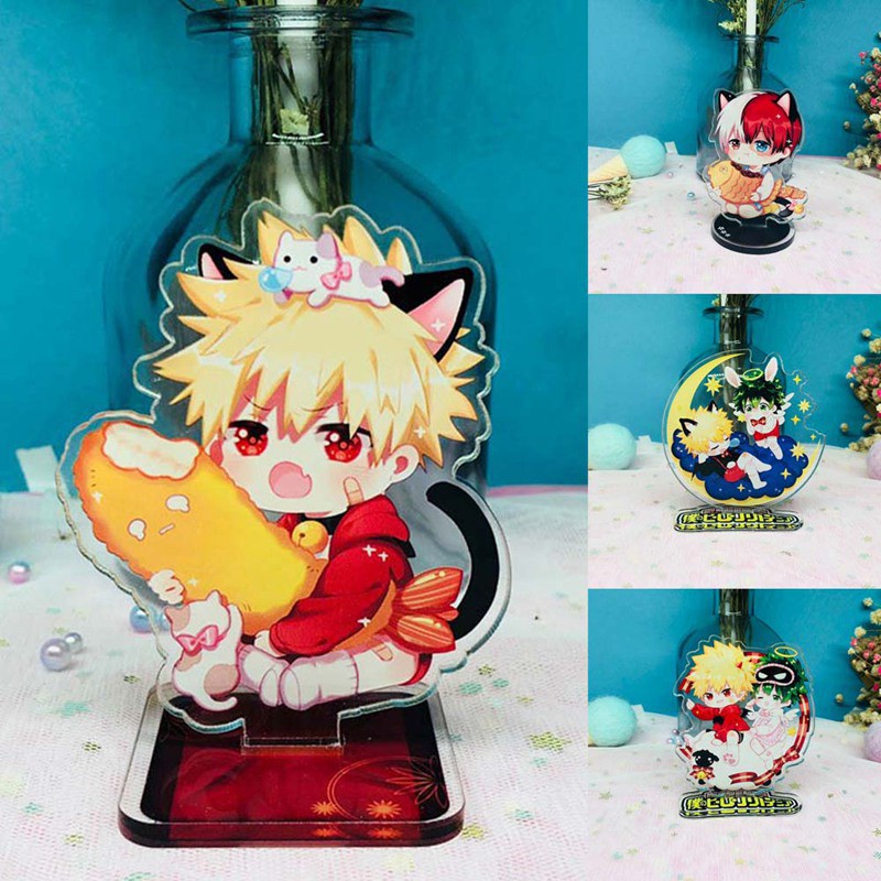 Mô hình để đứng acrylic nhân vật Midoriya Izuku Bakugou Katsuki anime My Hero Academia