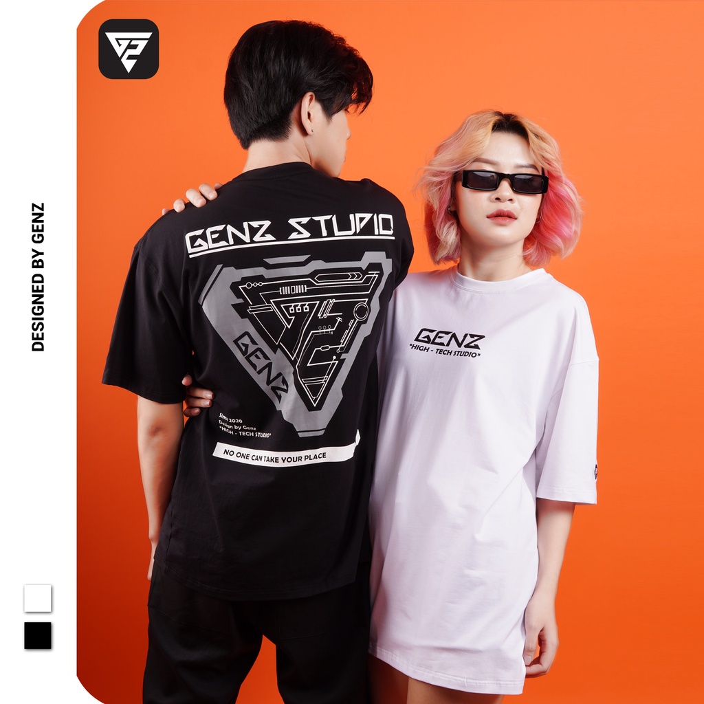 Áo thun tay lỡ GENZ phông Unisex nam nữ Premium Cotton oversize form rộng High Tech | BigBuy360 - bigbuy360.vn