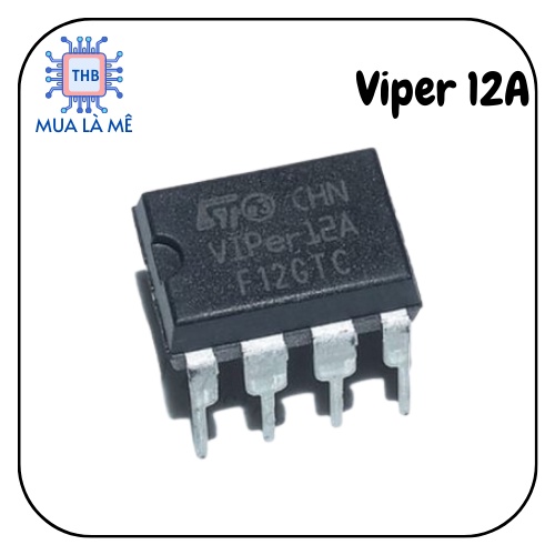 IC nguồn Viper 12A/12A smd chính hãng chất lượng tốt.