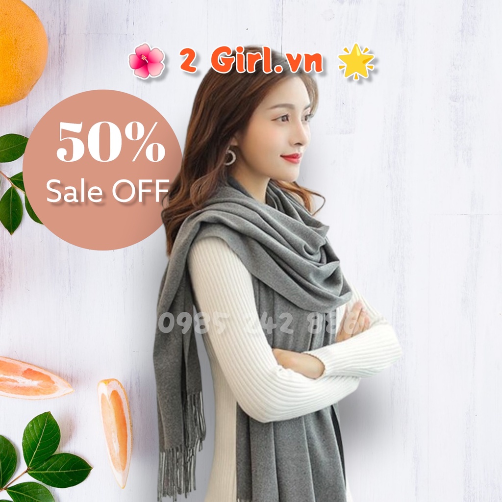 Khăn Quàng Cashmere Vải Cao Cấp Siêu Mềm