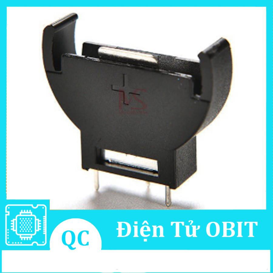 Đế Pin Cúc Áo CR2032 Chân Cắm 90°