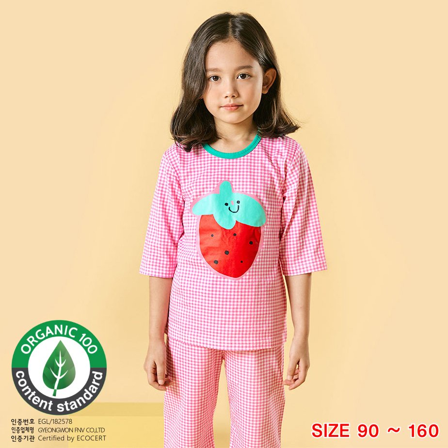 Đồ bộ lửng quần áo thun cotton mịn mặc nhà mùa hè cho bé gái Unifriend Hàn Quốc U2031