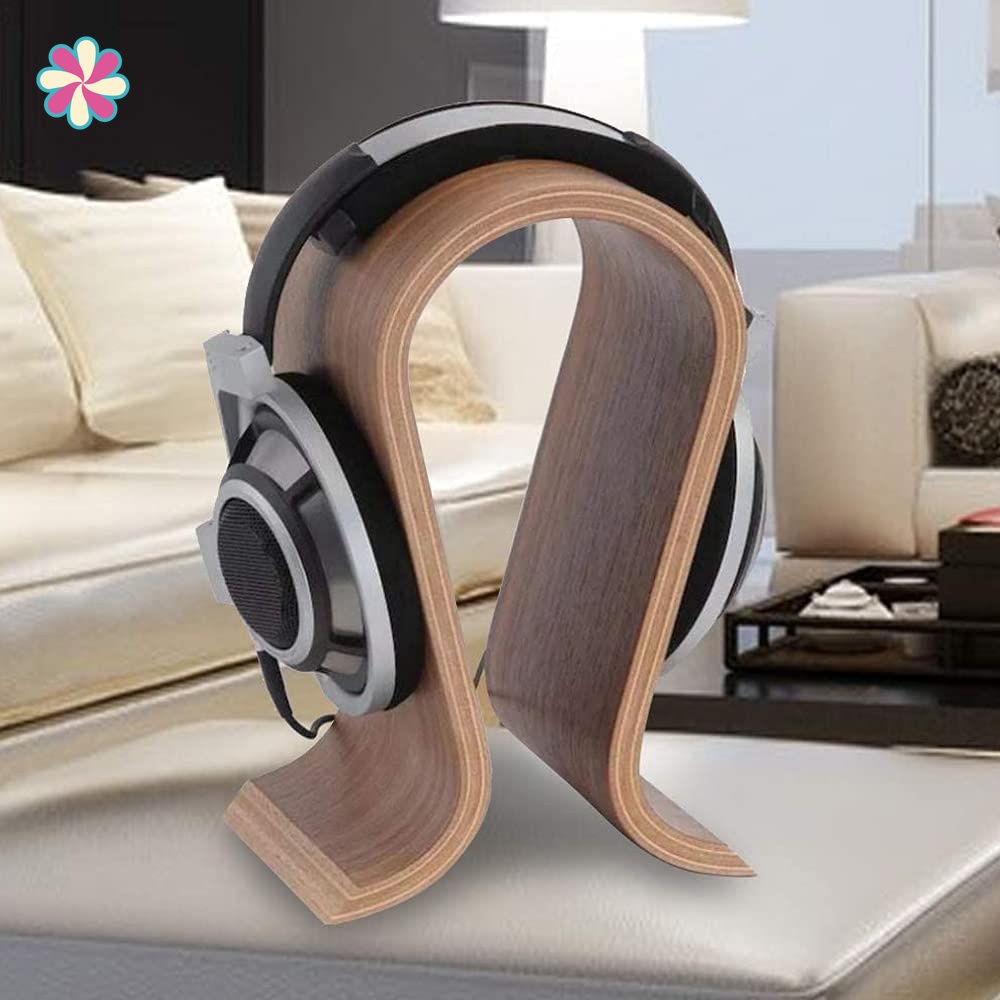 Giá đỡ tai nghe bằng gỗ nguyên khối và hợp kim nhôm, Thiết kế tinh tế, chắc chắn, phù hợp mọi loại tai nghe