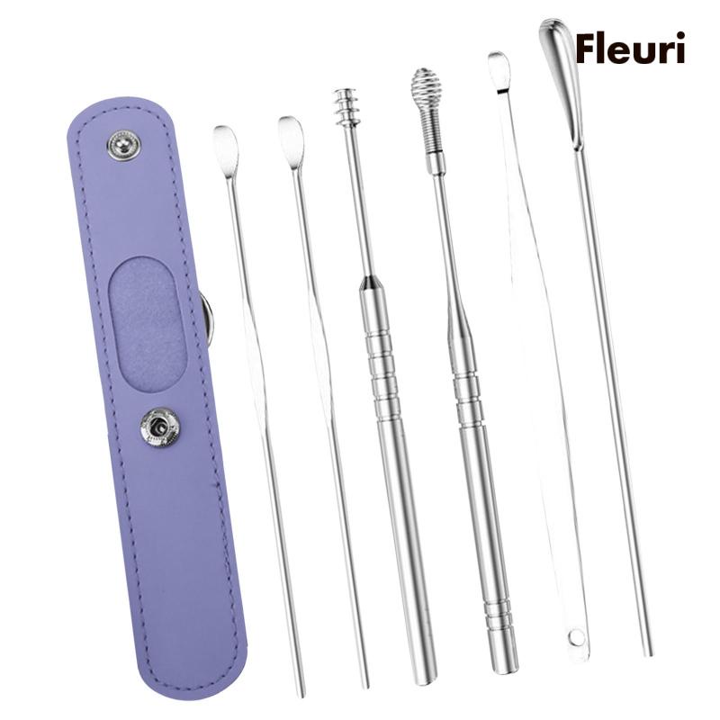 Bộ 6 Dụng Cụ Lấy Ráy Tai Bằng Thép Không Gỉ Tiện Dụng