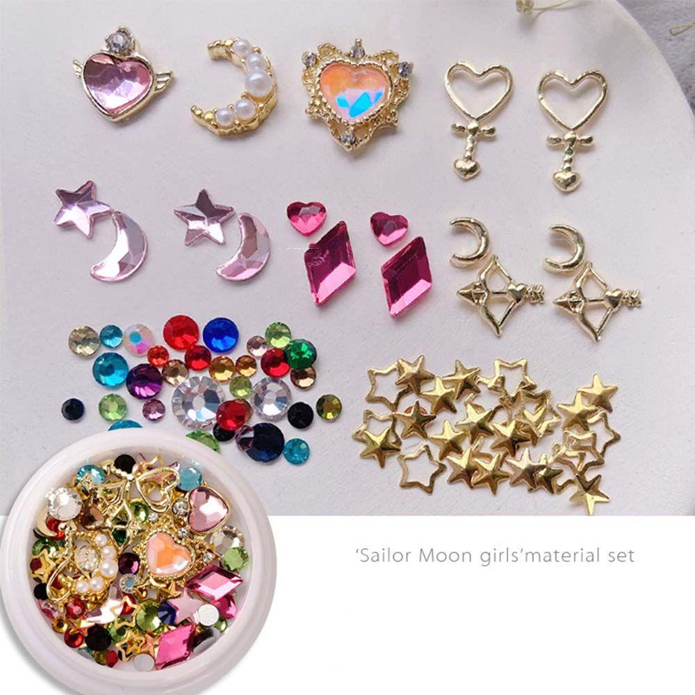 Bộ Phụ Kiện Trang Trí Móng Nghệ Thuật Hình Ngôi Sao 3D Nhiều Màu Sắc|Phụ Kiện Trang Trí Móng Tay Charms