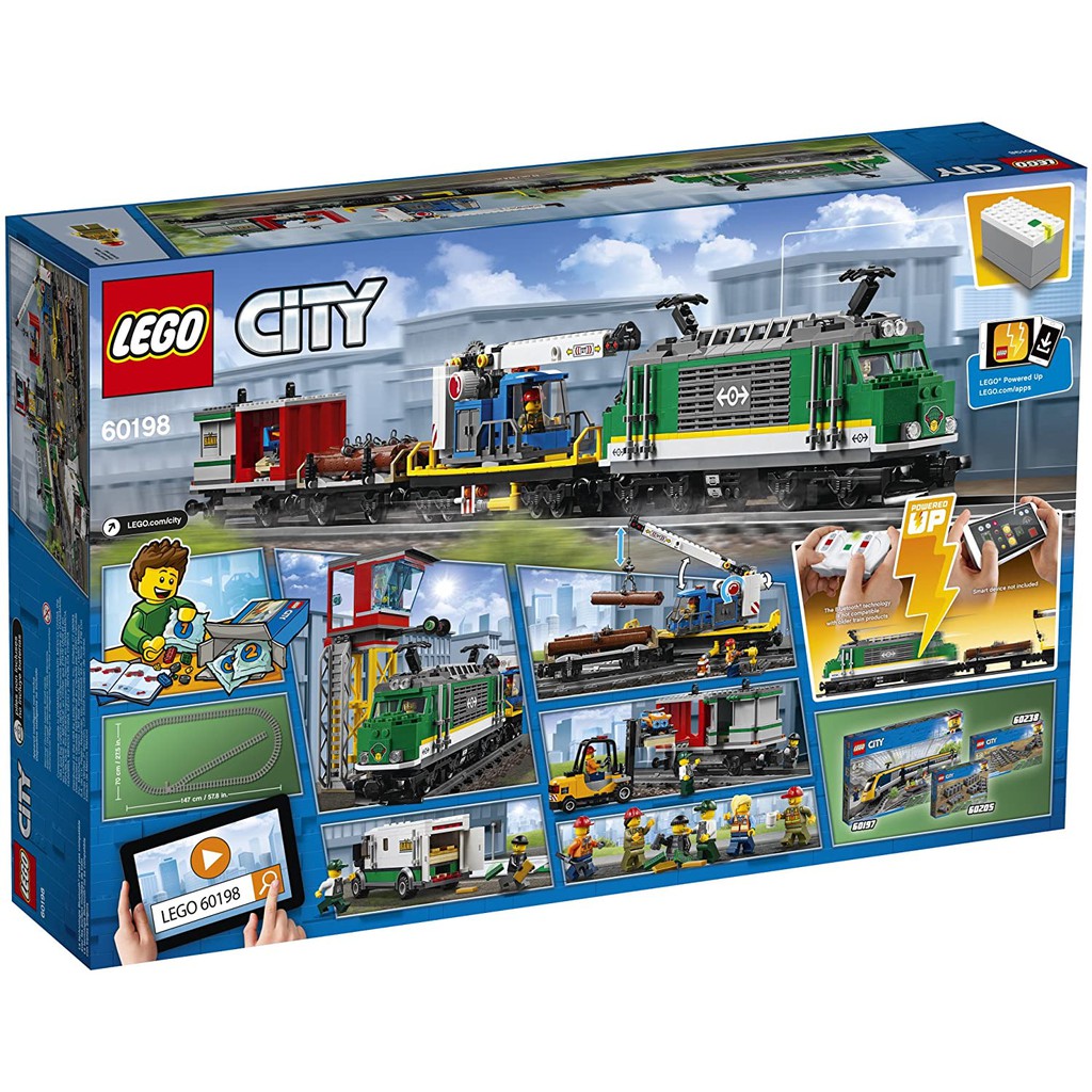 LEGO CITY - 60198 - CARGO TRAIN - XE LỬA VẬN TẢI