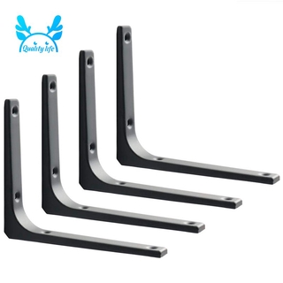 4 Giá đỡ kệ bằng sắt 8x6 inch màu đen