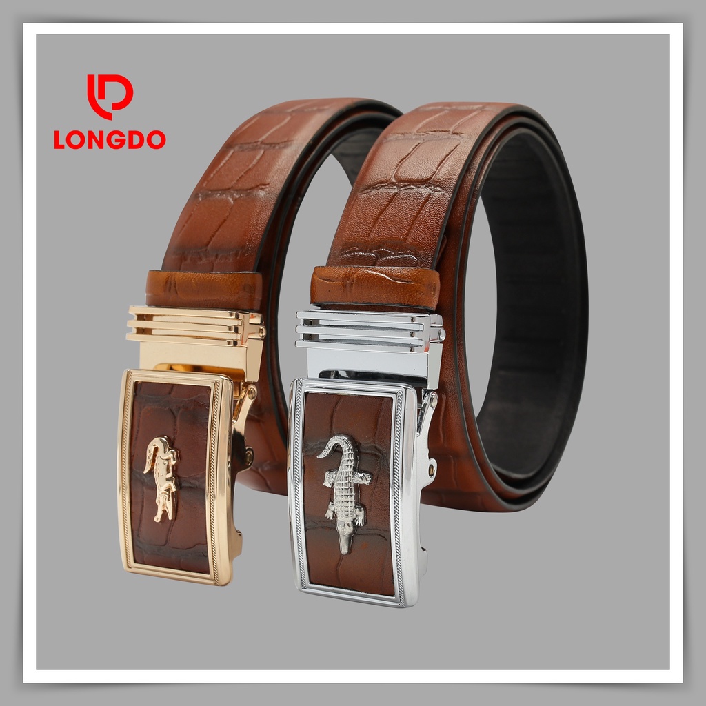 Dây nịt nam cao cấp - Cam kết 100% da bò thật - Hàng chính hãng thương hiệu Longdo Leather - TL01