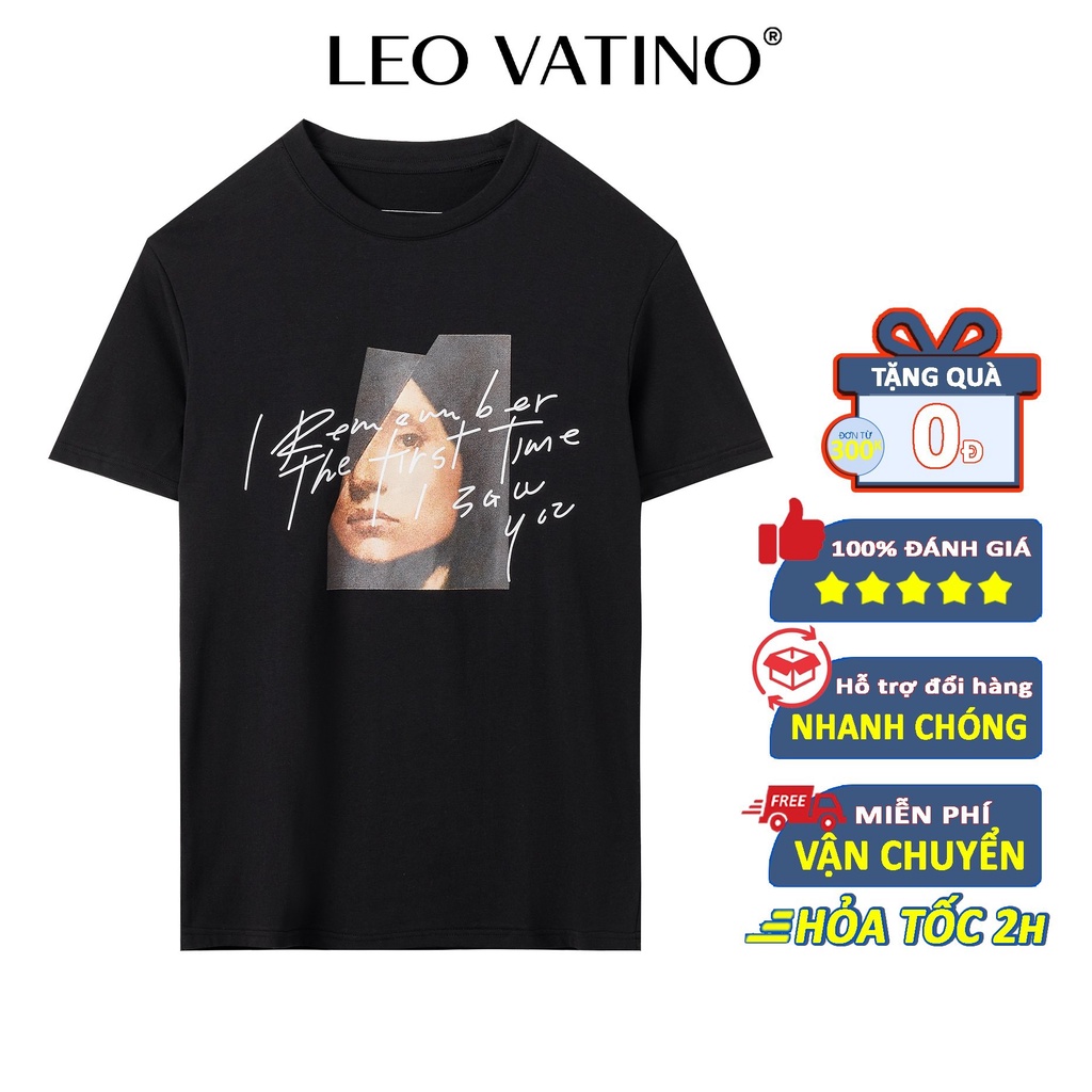 Áo thun nam cổ tròn GRAPHIC in cao cấp vải Cotton xuất xịn,chuẩn form,trẻ trung, năng động APGP07 - Leo Vatino