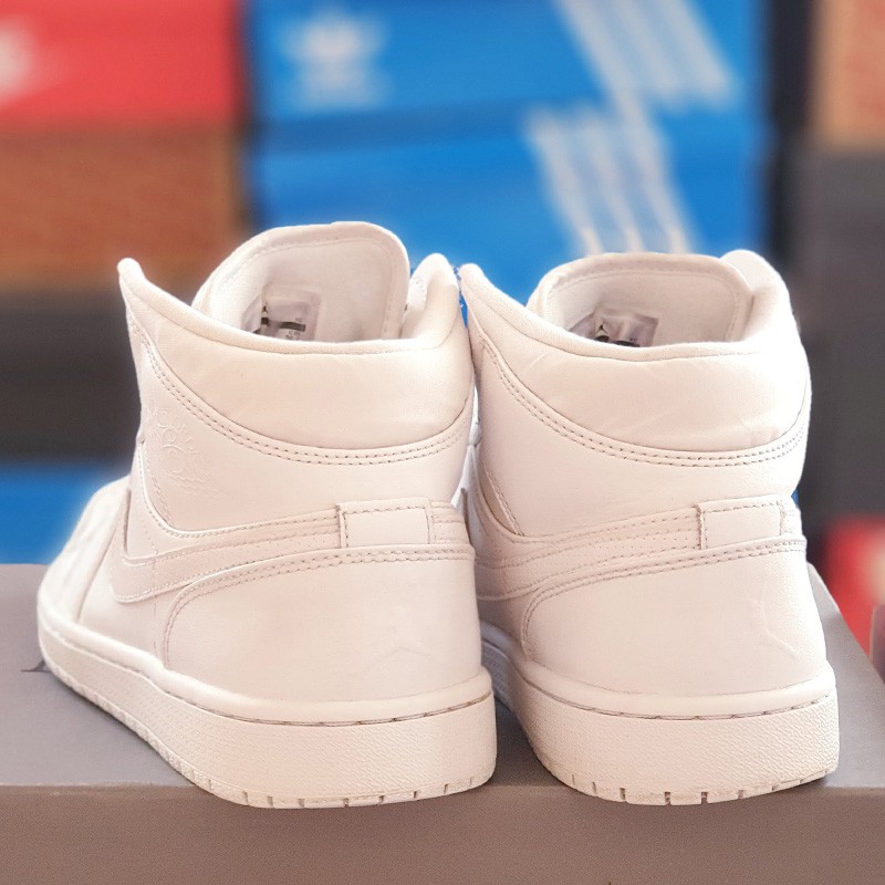 Giày Chính Hãng Nike Jordan 1 mid full trắng real 2hand, nhiều size