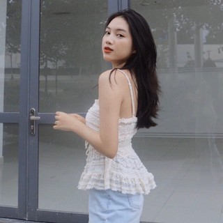 Áo hai dây ren