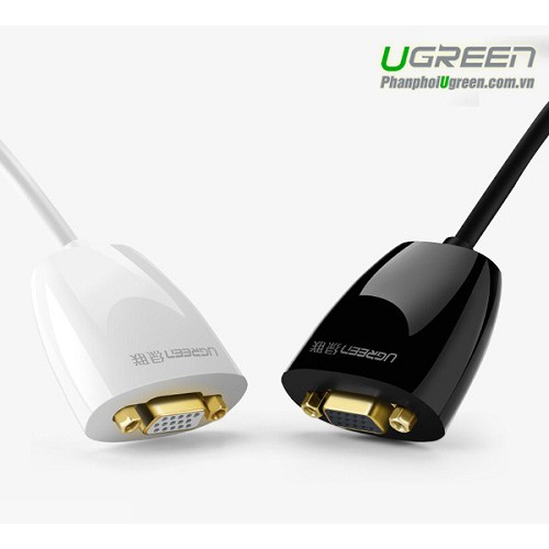 Cáp chuyển HDMI to VGA cao cấp Ugreen 40252 / 40253 (Màu Trắng/Đen)