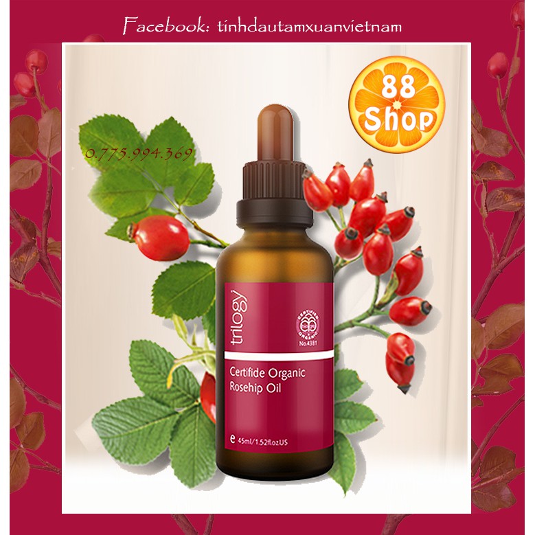 Tinh Dầu Nụ Tầm Xuân Hữu Cơ Úc Trilogy Certified Organic Rosehip Oil [HSD 03/2022]