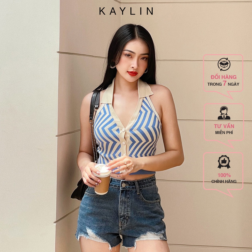 Quần short Jean rách không lai thời trang KAYLIN - N1693