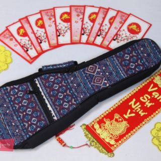 Bao đàn Ukulele Concert thổ cẩm
