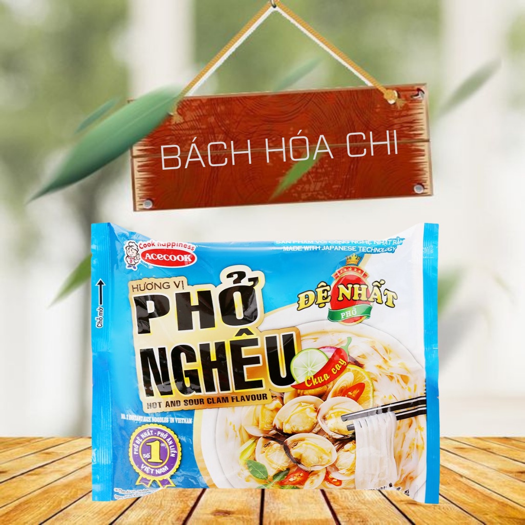 Thùng 30 gói Phở nghêu Đệ Nhất gói 64g