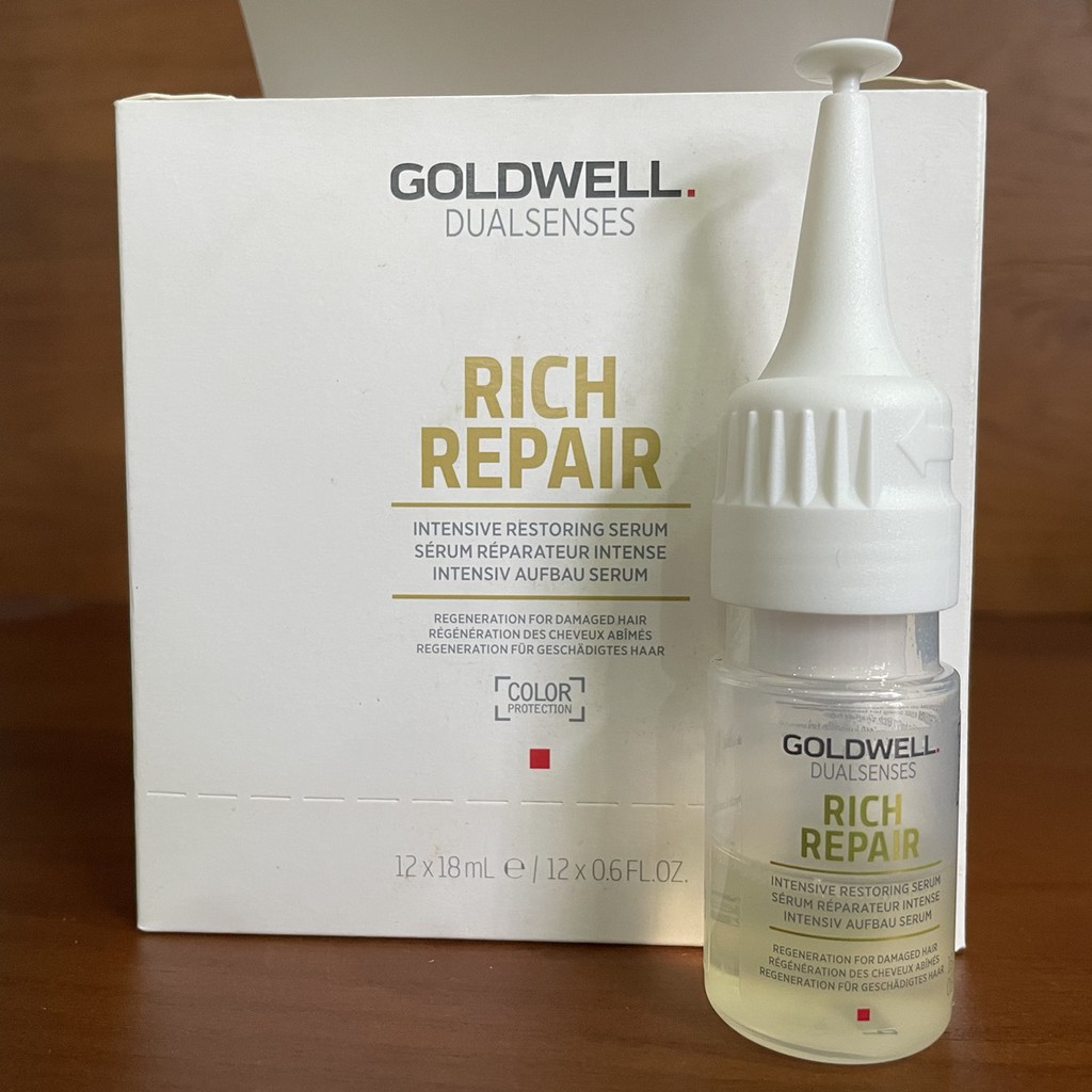 Huyết thanh dành cho tóc hư tổn Goldwell Dualsenses Rich Repair 12x18ml