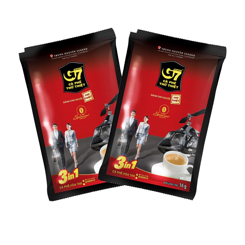 Cà phê hòa tan G7 3in1 - Trung Nguyên Legend - Hộp 336gr