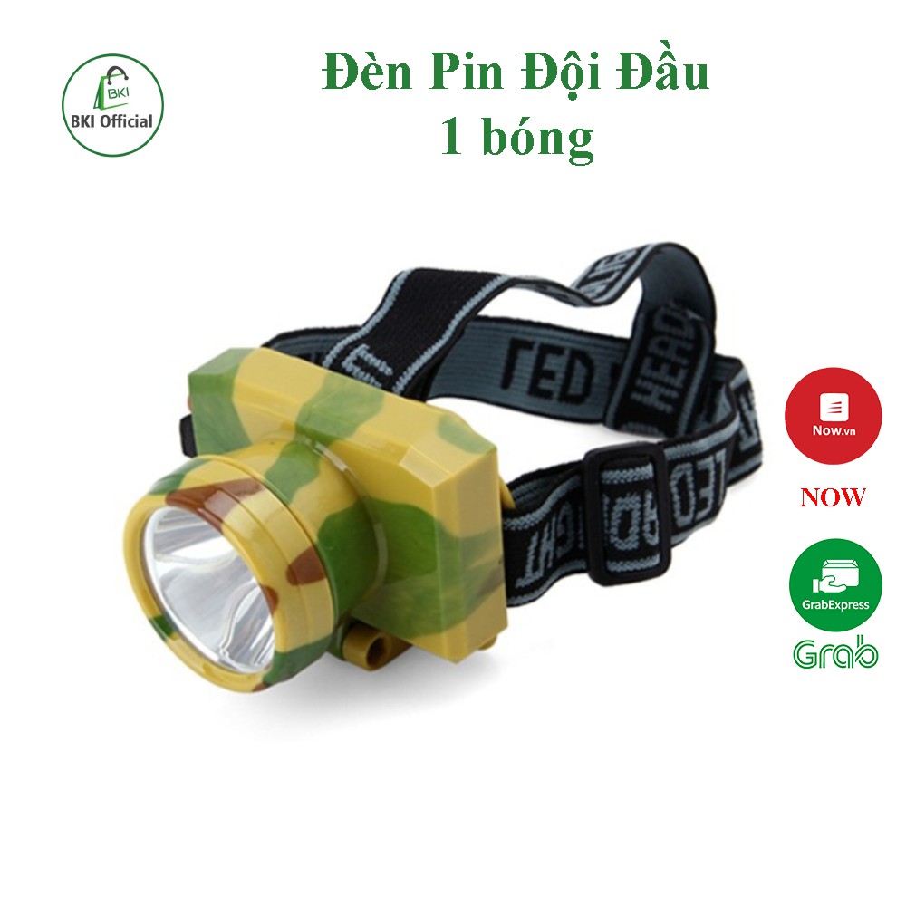 Đèn Pin Đội Đầu 1 Bóng Kèm Sạc Tiết Kiệm Điện Năng - DENPIN1B